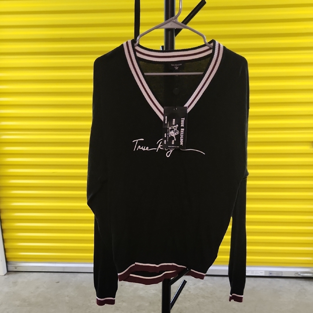 True Religion Black Sweater for Men